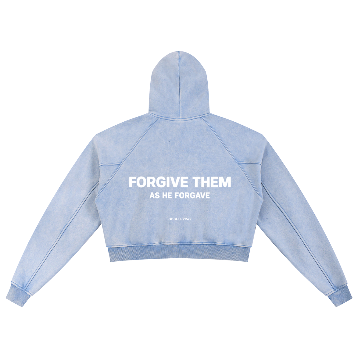 Forgive Them Snow Washed Christian Hoodie | GODLI LIVING