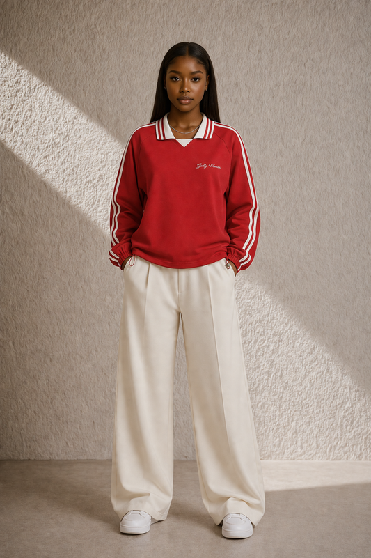 Godly Woman Lapel Collar Sweatshirt