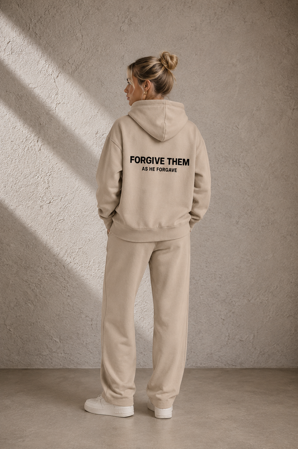 Forgive Oversize Fleeced Hoodie