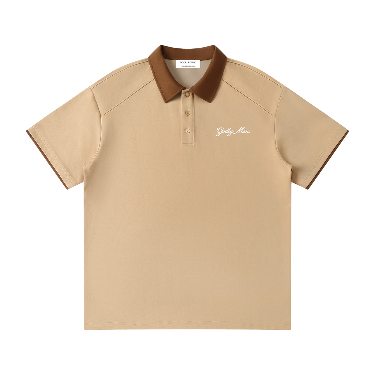 Godly Man Raglan Polo