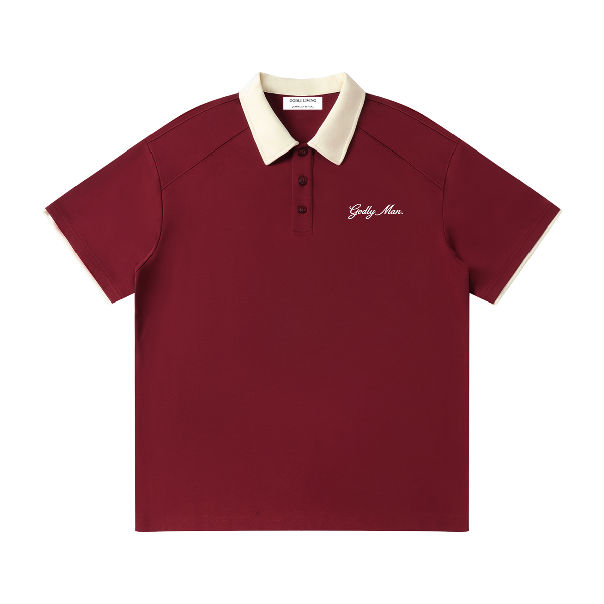 Godly Man Raglan Polo