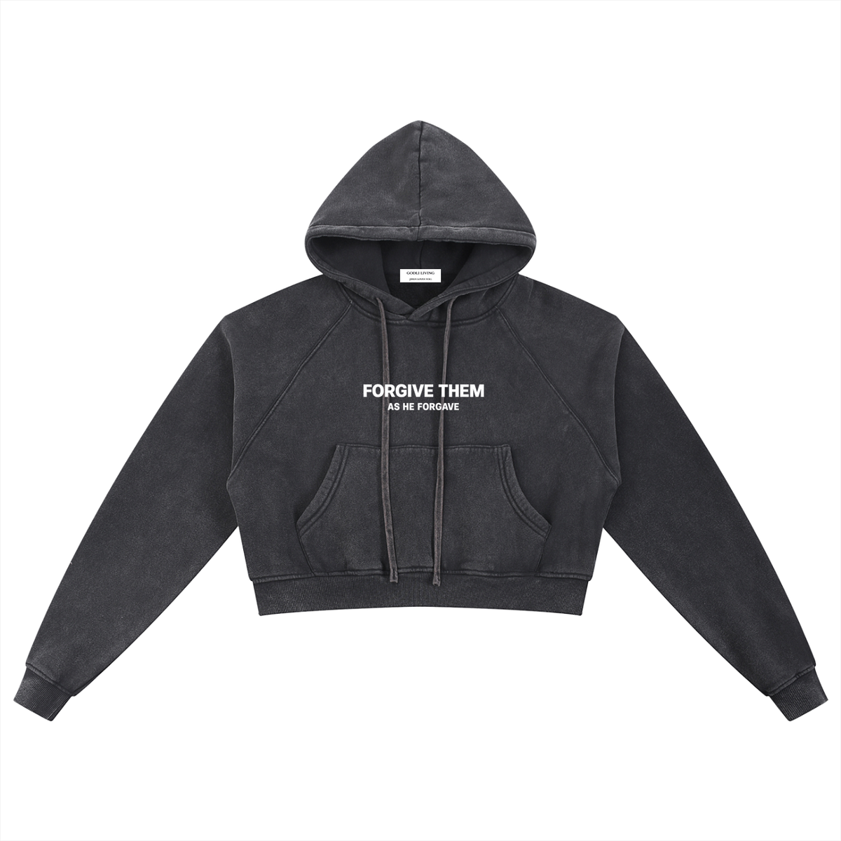 Forgive Them Snow Washed Christian Hoodie | GODLI LIVING