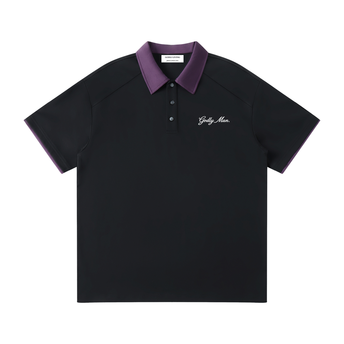 Godly Man Raglan Polo