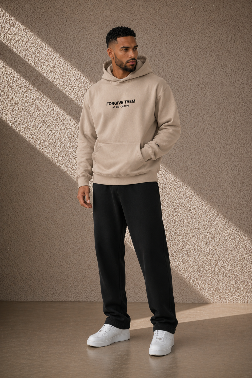 Forgive Oversize Fleeced Hoodie