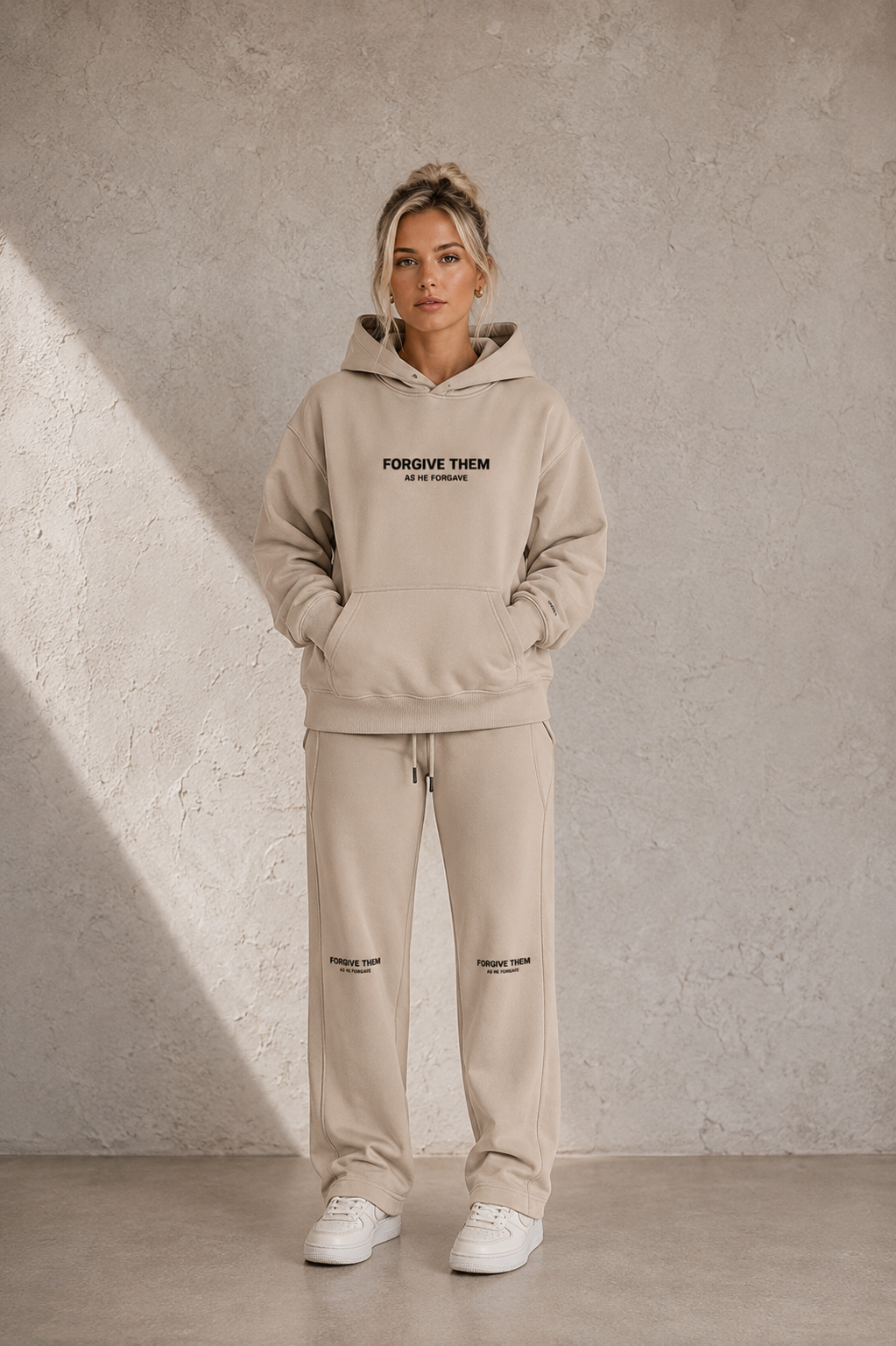 Forgive Oversize Fleeced Hoodie