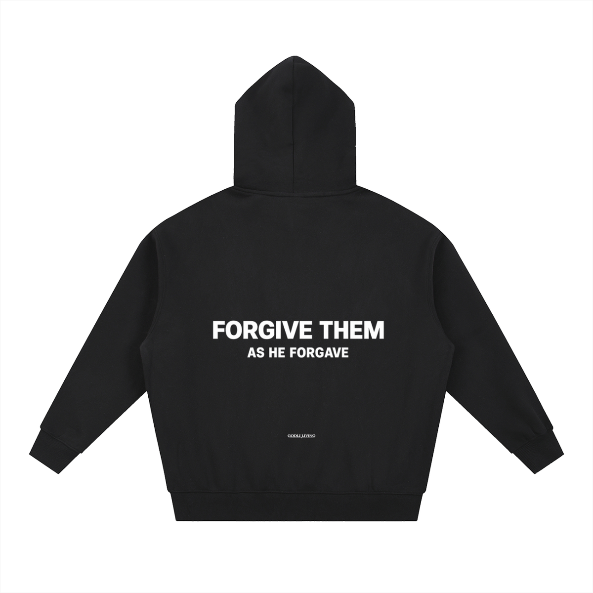 Forgive Them Cropped Zip Hoodie