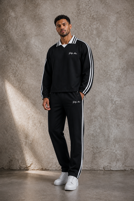 Godly Man Lapel Collar Sweatshirt