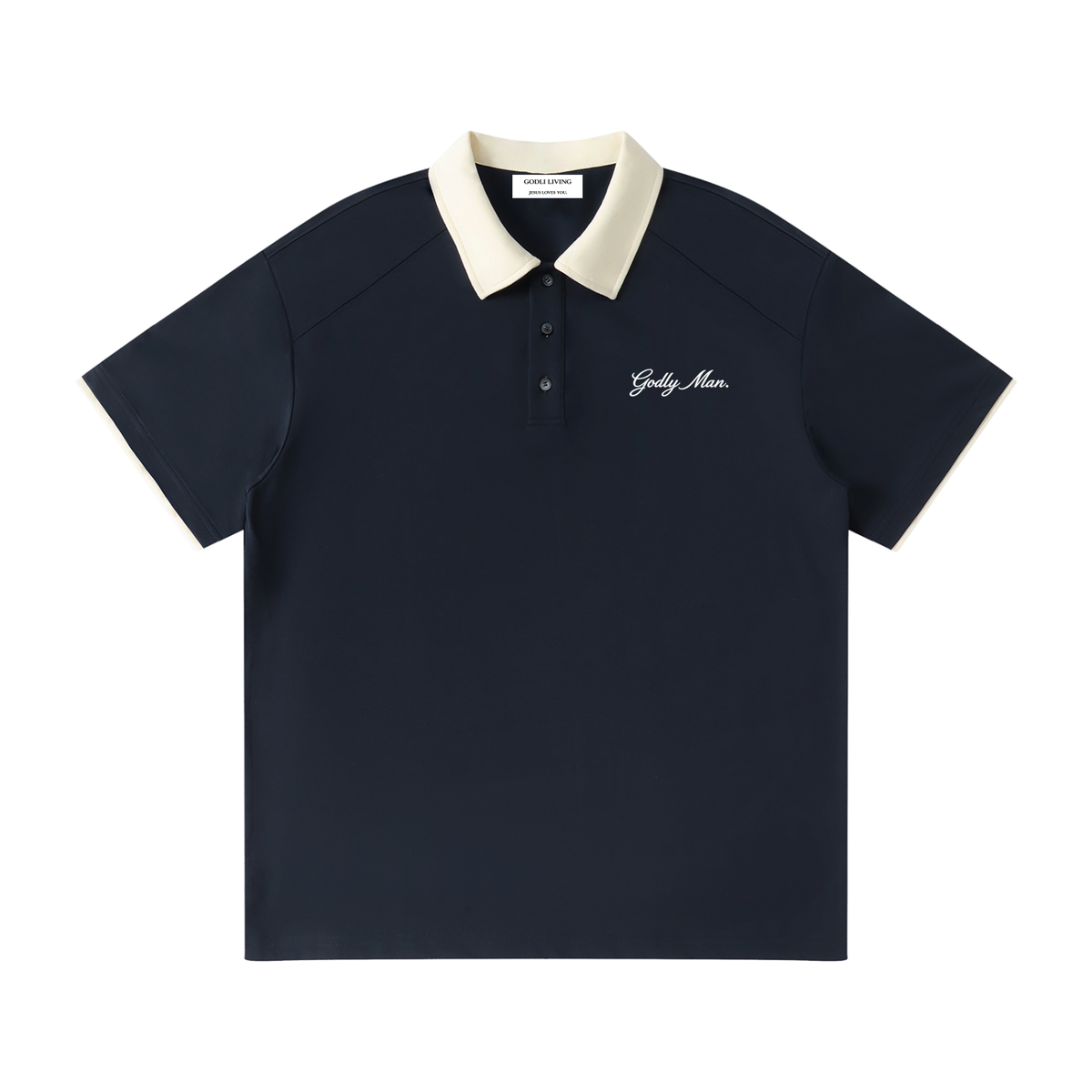 Godly Man Raglan Polo