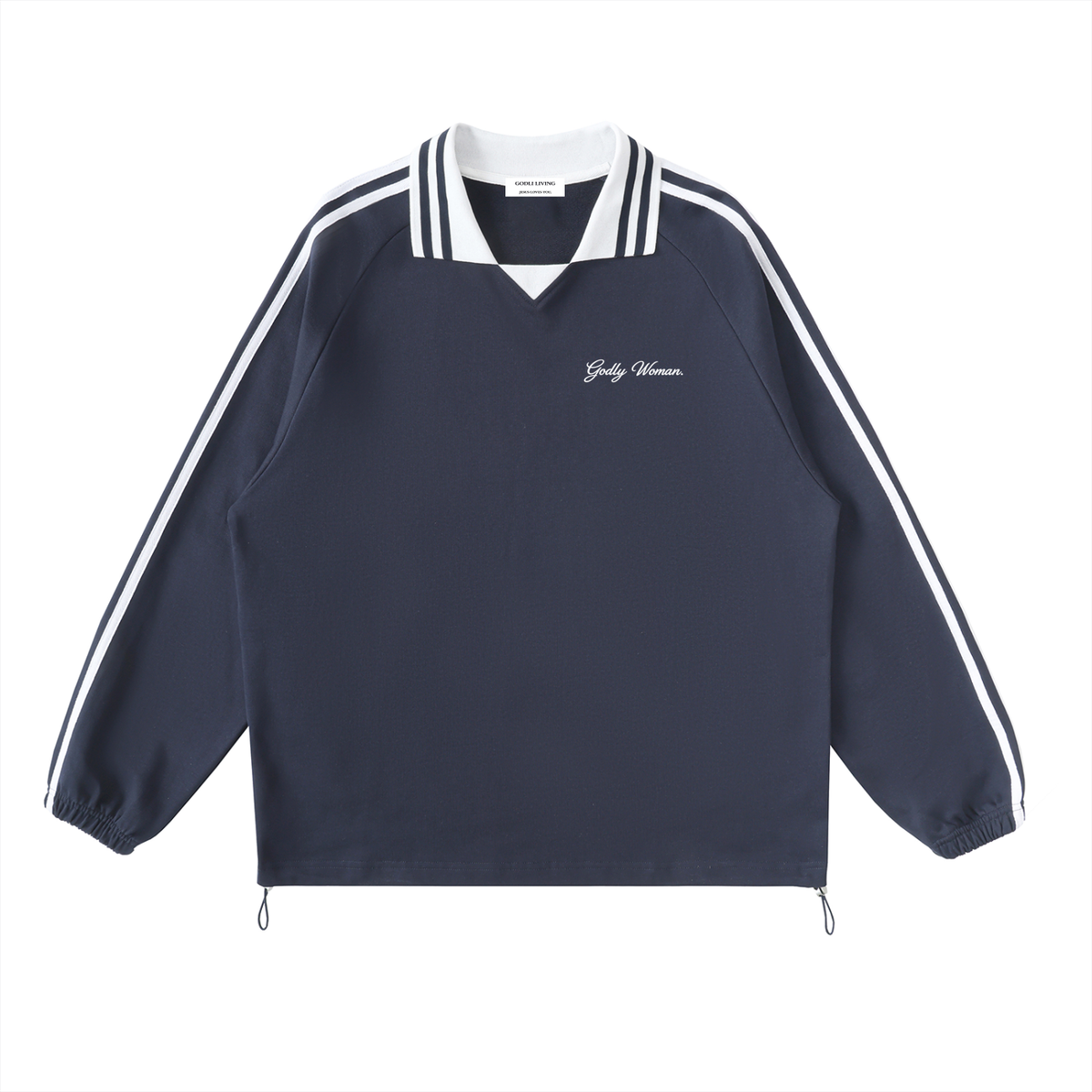 Godly Woman Lapel Collar Sweatshirt