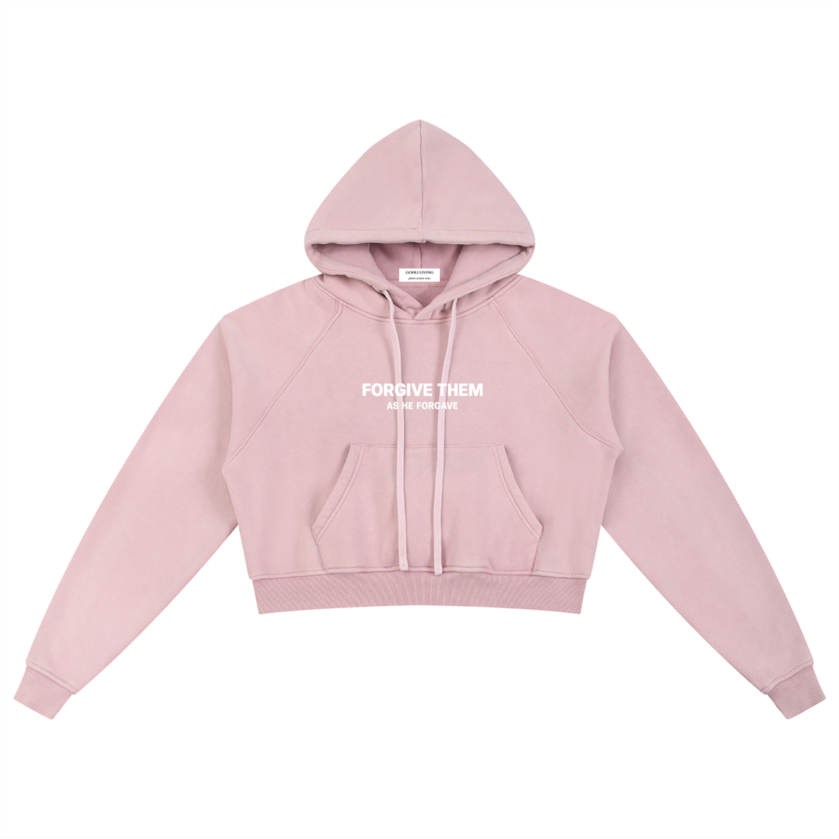 Forgive Them Snow Washed Christian Hoodie | GODLI LIVING
