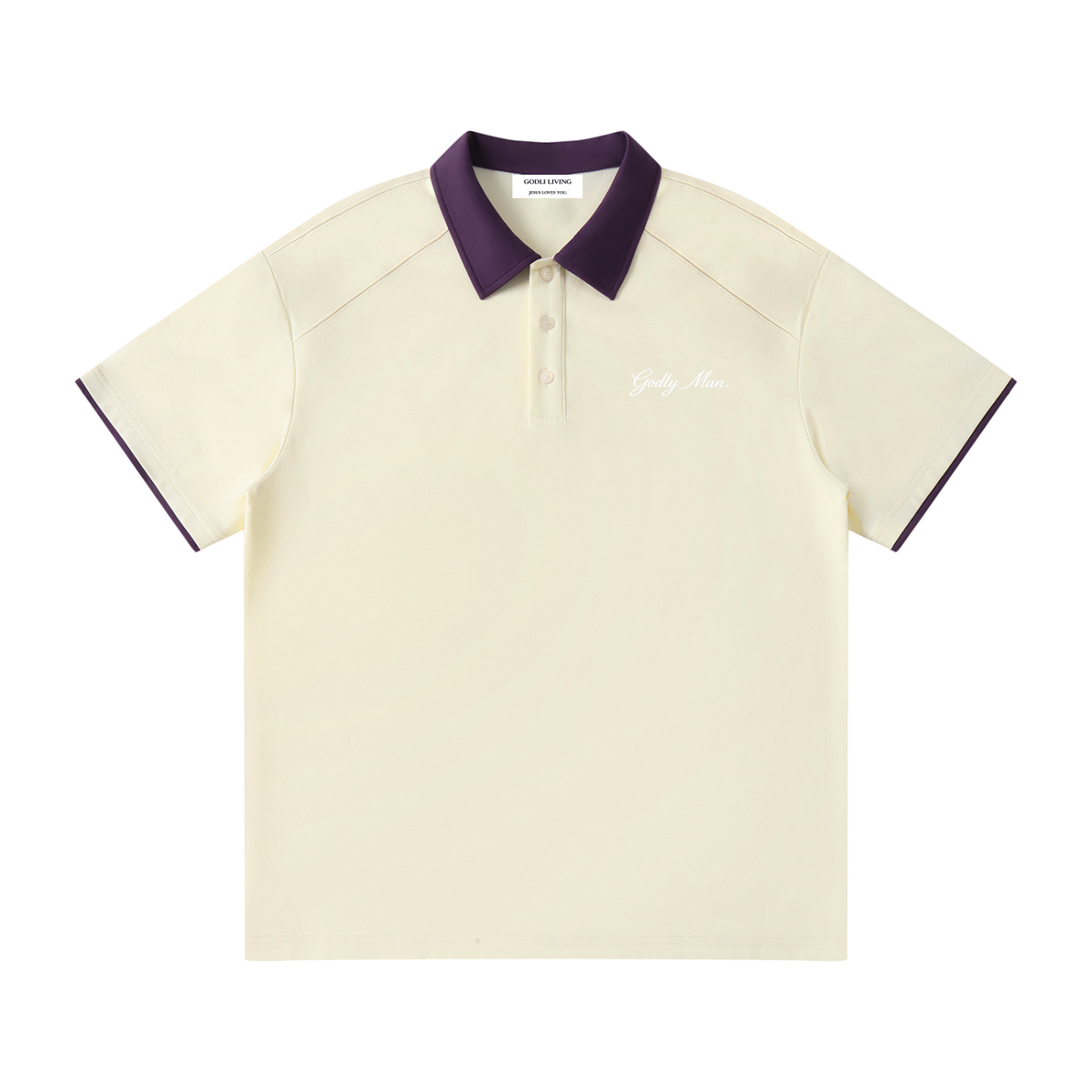 Godly Man Raglan Polo