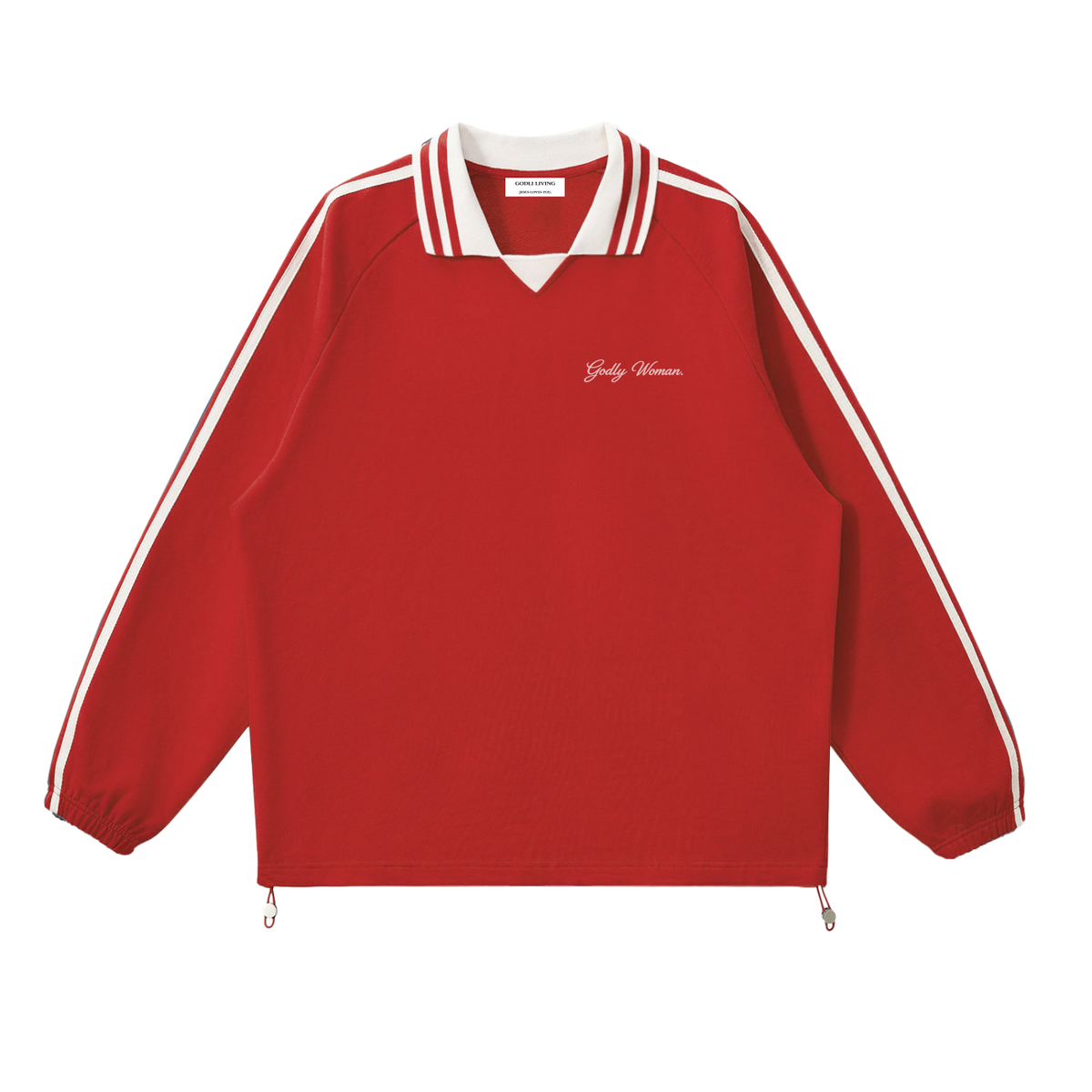 Godly Woman Lapel Collar Sweatshirt