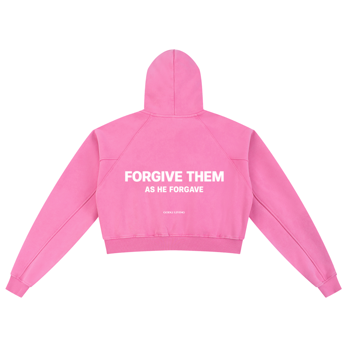 Forgive Them Snow Washed Christian Hoodie | GODLI LIVING