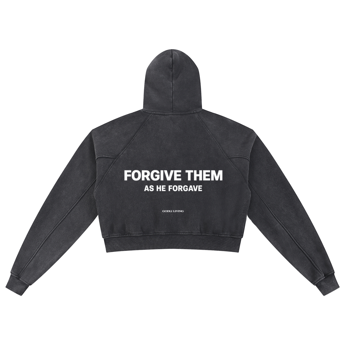 Forgive Them Snow Washed Christian Hoodie | GODLI LIVING