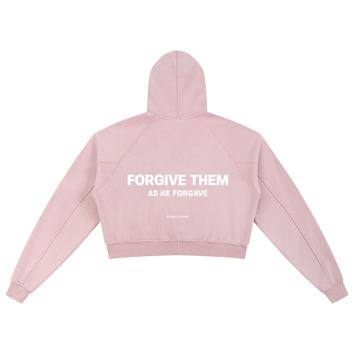 Forgive Them Snow Washed Christian Hoodie | GODLI LIVING