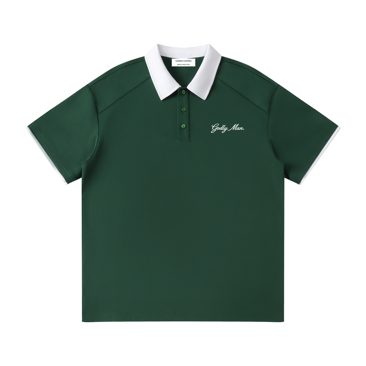 Godly Man Raglan Polo